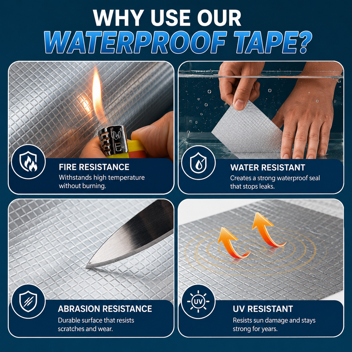 Leakage Repair Butyl Waterproof Adhesive Tape - Buy 1 Get 1 Free - 5 cm * 5 M