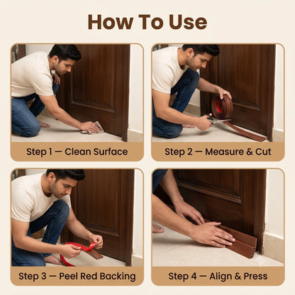 GapSeal  — Door strips | Air, Dust & Noise Reducer | Flexible Fit