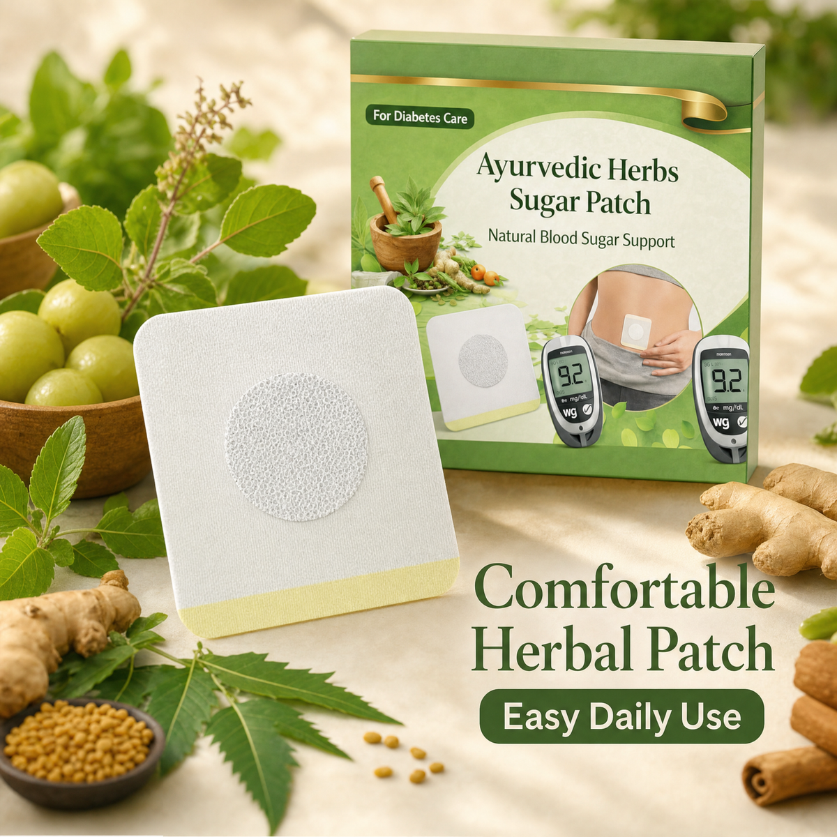 HerbPatch™ - Ayurvedic Herbs Sugar Patch |  Buy 1 Pack Get 1 Pack free