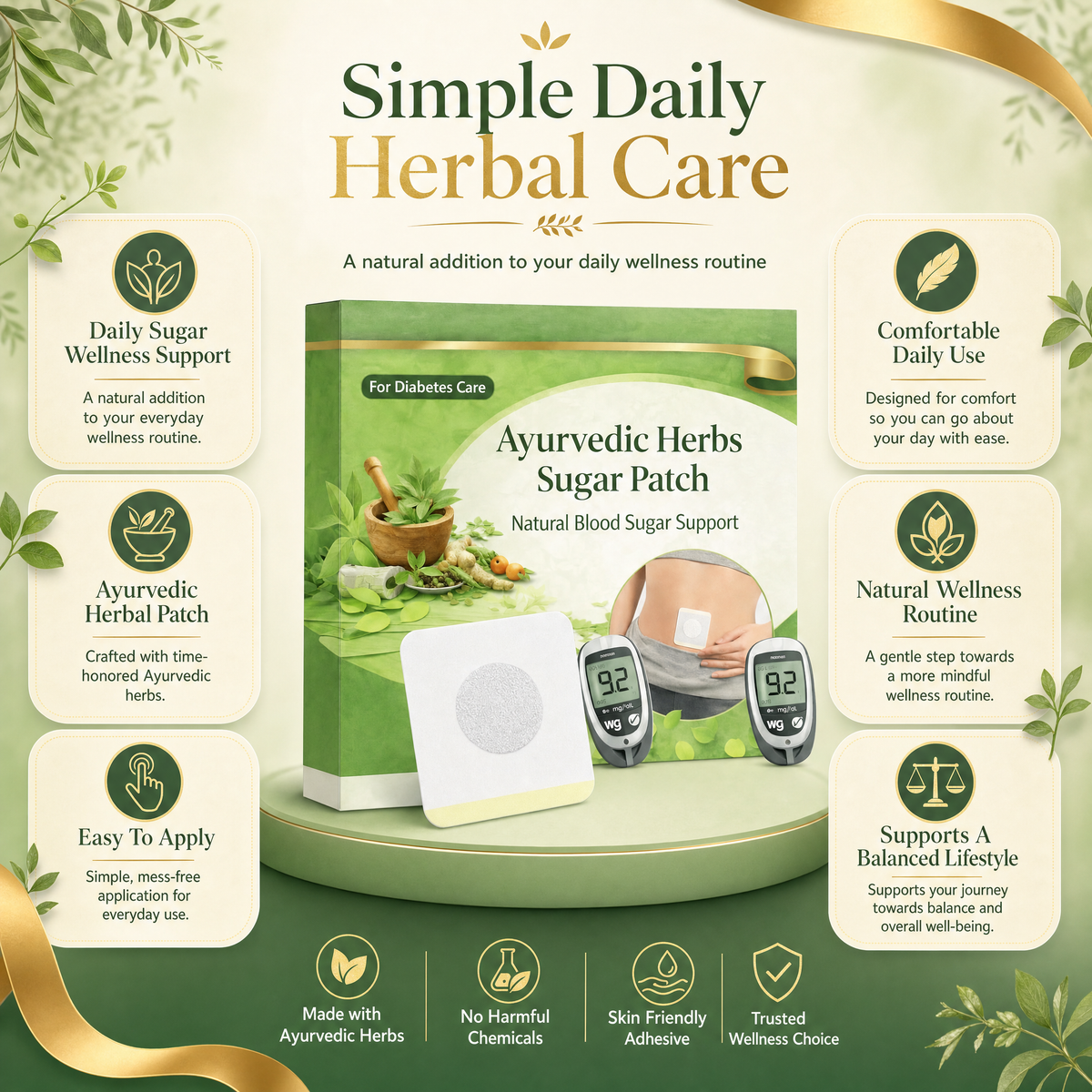 HerbPatch™ - Ayurvedic Herbs Sugar Patch |  Buy 1 Pack Get 1 Pack free