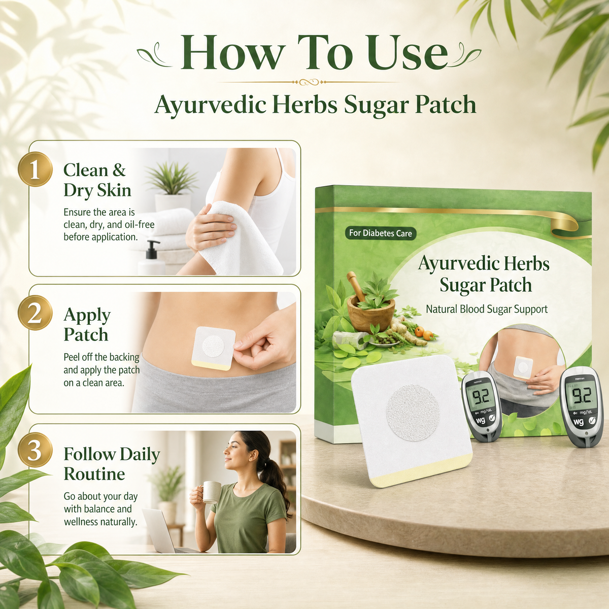 HerbPatch™ - Ayurvedic Herbs Sugar Patch |  Buy 1 Pack Get 1 Pack free