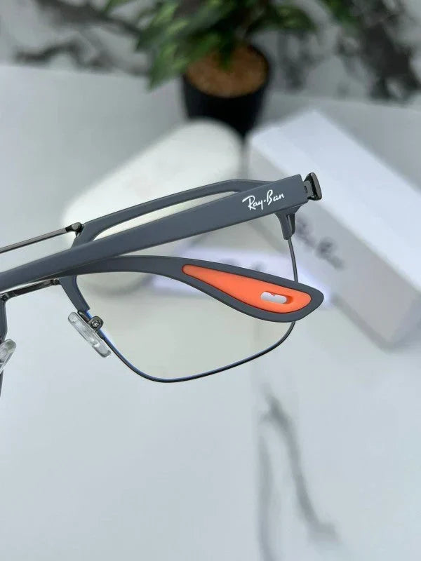 RB #4 METAL GREY BLUE CUT UV-400 SUNGLASSES